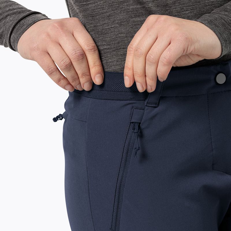 Штани софтшел жіночі Jack Wolfskin Geigelstein Slim night blue 5