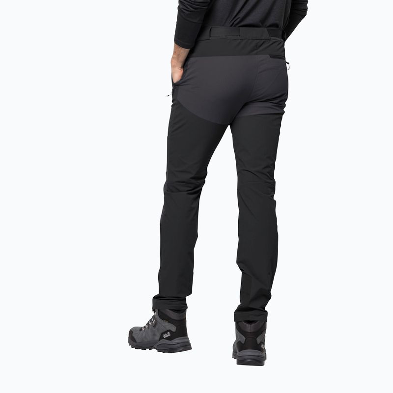 Штани софтшел чоловічі Jack Wolfskin Ziegspitz чорні 1507841 2