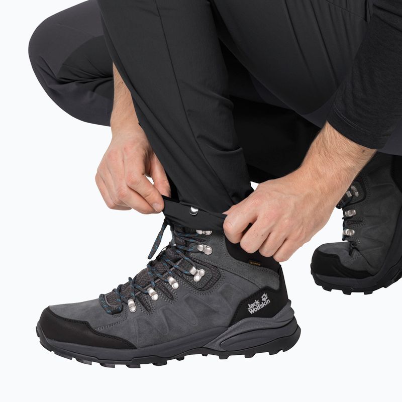 Штани софтшел чоловічі Jack Wolfskin Ziegspitz чорні 1507841 5
