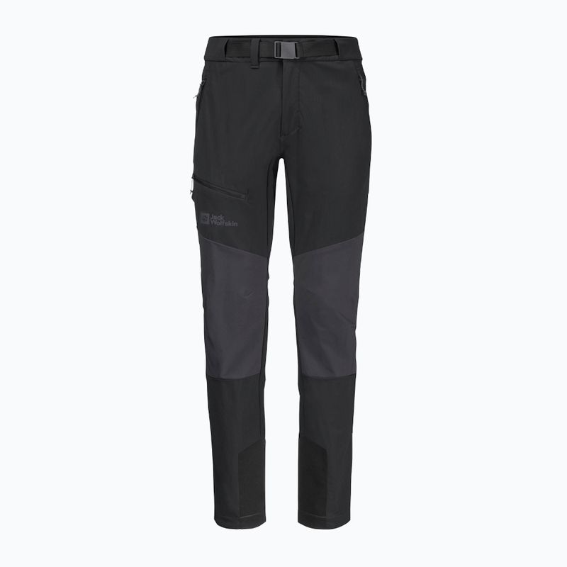 Штани софтшел чоловічі Jack Wolfskin Ziegspitz чорні 1507841 6