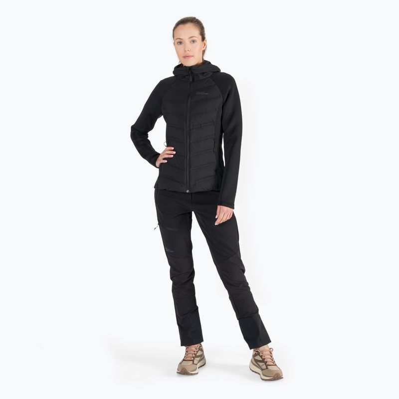 Гібридна куртка жіноча Jack Wolfskin Tasman Down Hybrid чорна 1707273_6000_005 2