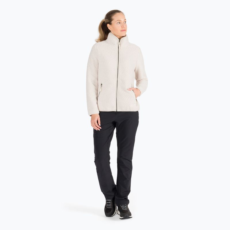 Флісова кофта жіноча Jack Wolfskin High Cloud біла 1708731 2