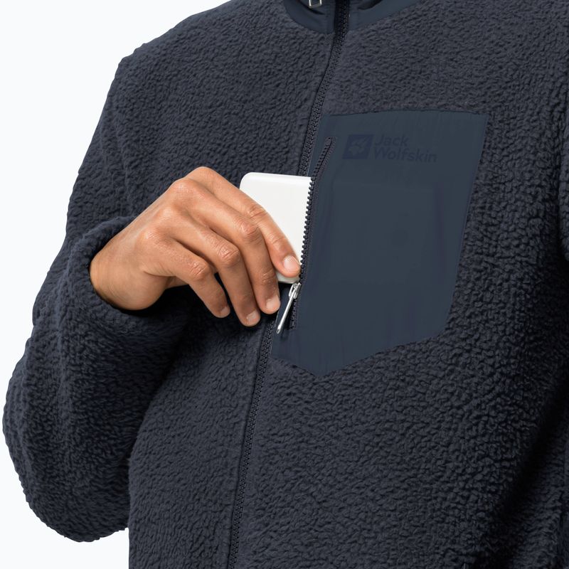 Флісова кофта чоловіча Jack Wolfskin Kingsway синя 1709002 4