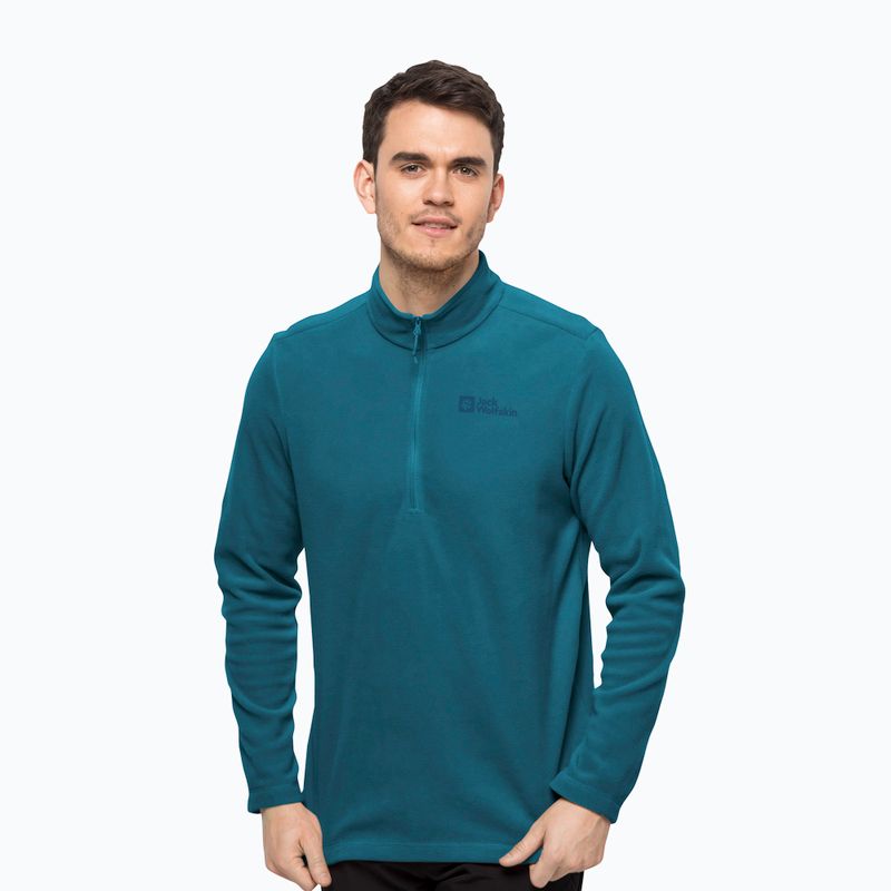 Флісова кофта чоловіча Jack Wolfskin Taunus HZ блакитна 1709522