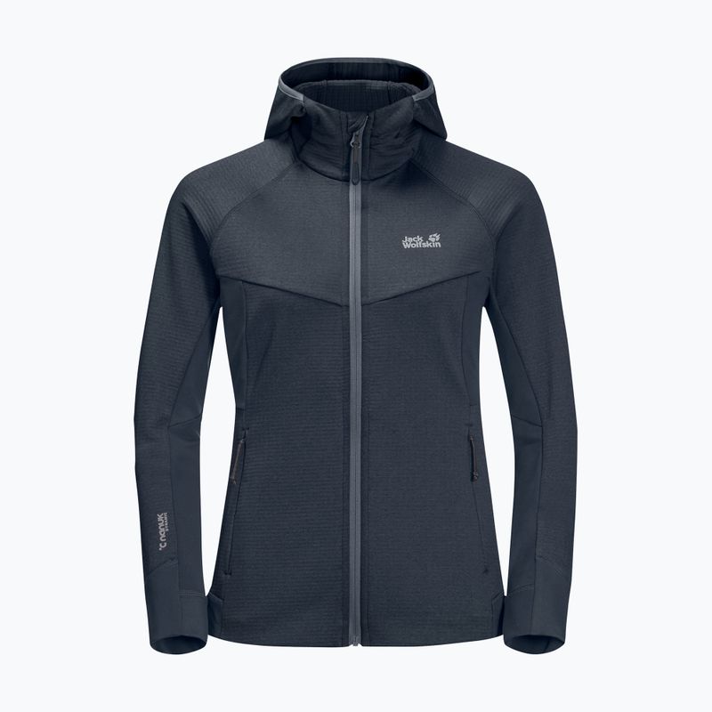 Флісова кофта жіноча Jack Wolfskin Hydro Grid Fleece сіра 1709911 9