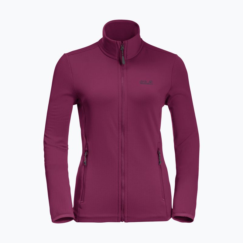 Флісова кофта жіноча Jack Wolfskin Peak Grid Fleece фіолетова 1710351 8