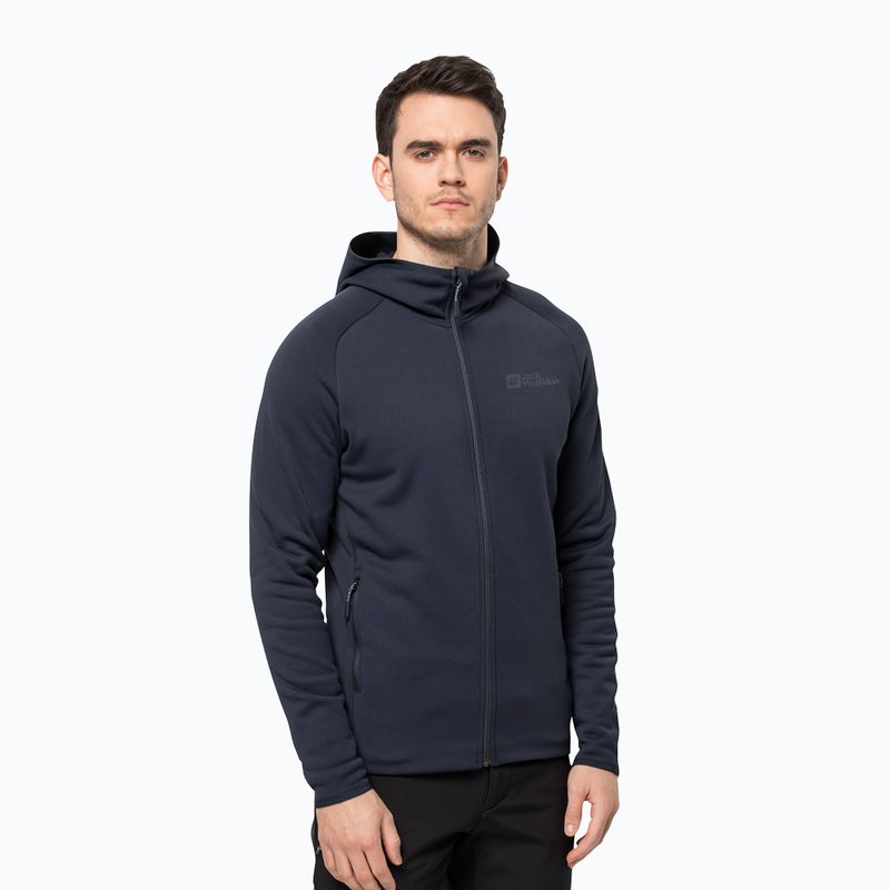 Флісова кофта чоловіча Jack Wolfskin Baiselberg синя 1710541
