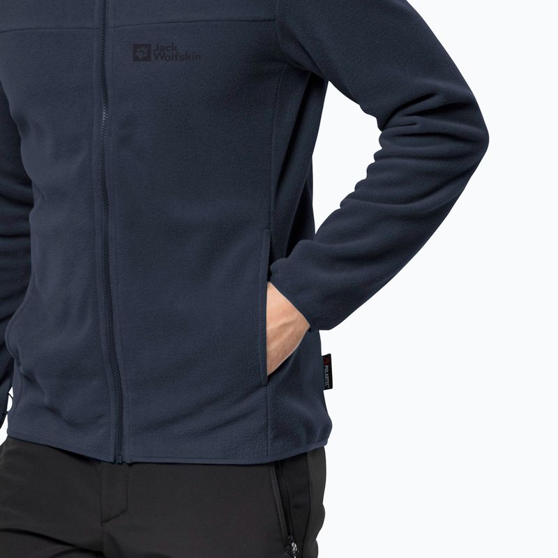 Флісова кофта чоловіча Jack Wolfskin Beilstein синя 1710551 4