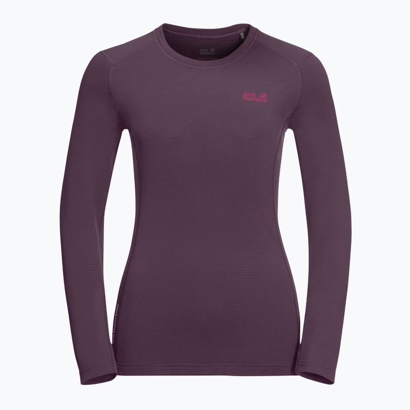 Футболка трекінговаa longsleeve damska Jack Wolfskin Infinite LS фіолетова 1808311 7