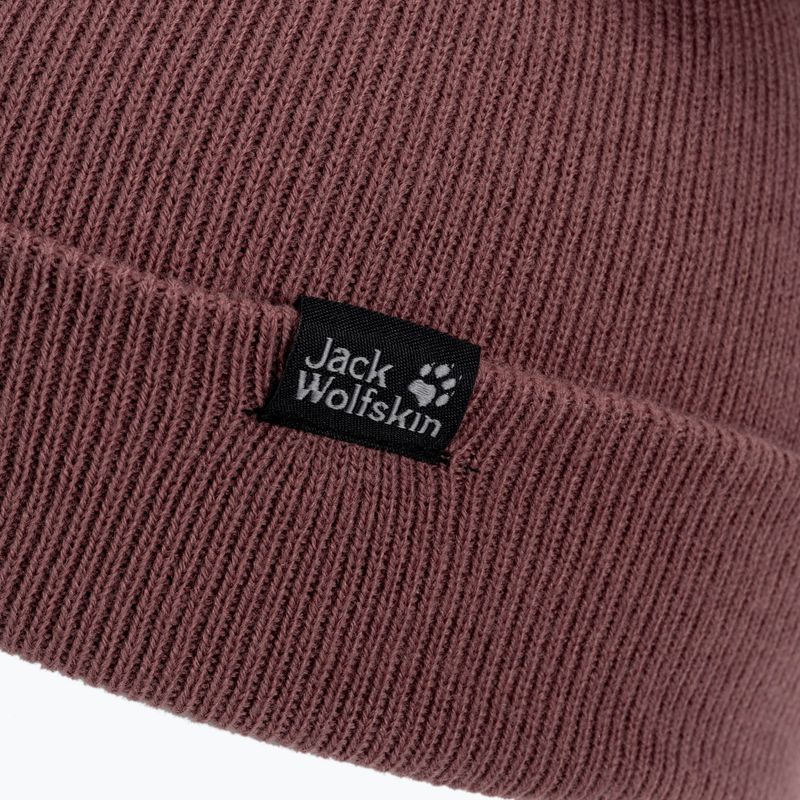 Шапка зимова Jack Wolfskin Rib рожева 1903891 3