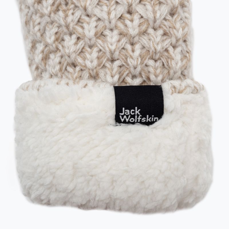 Рукавиці зимові жіночі Jack Wolfskin Highloft Knit бежеве 1908001_5062_003 4