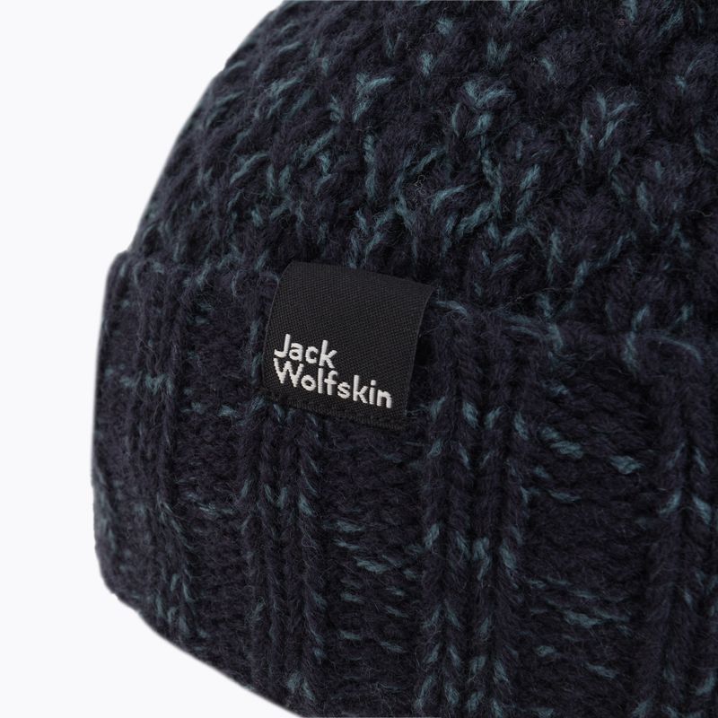 Шапка зимова жіноча Jack Wolfskin Highloft Knit синя 1908011 3