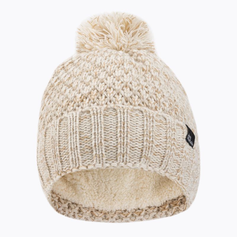 Шапка зимова жіноча Jack Wolfskin Highloft Knit бежева 1908011 2