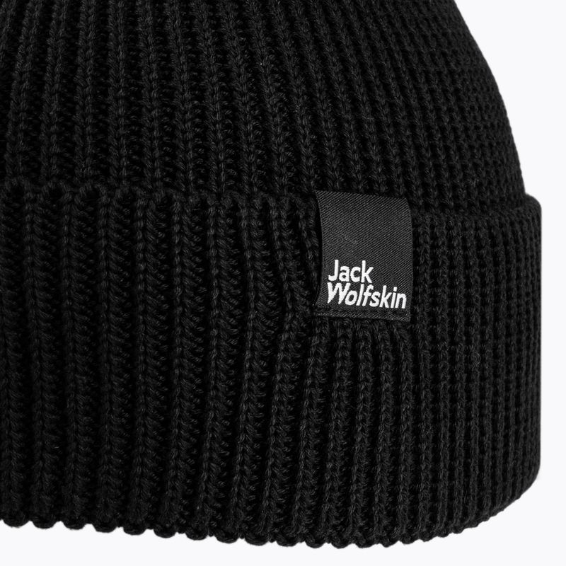 Шапка зимова Jack Wolfskin Essential Beanie чорна 1910881 3