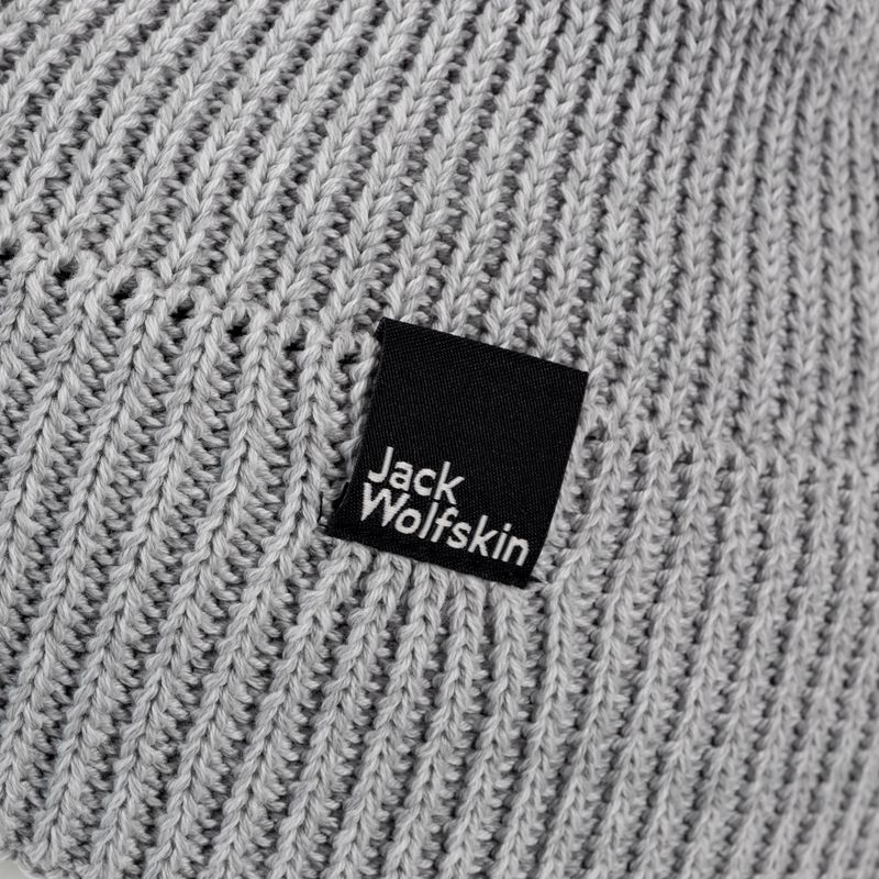 Шапка зимова Jack Wolfskin Essential Beanie сіра 1910881 3