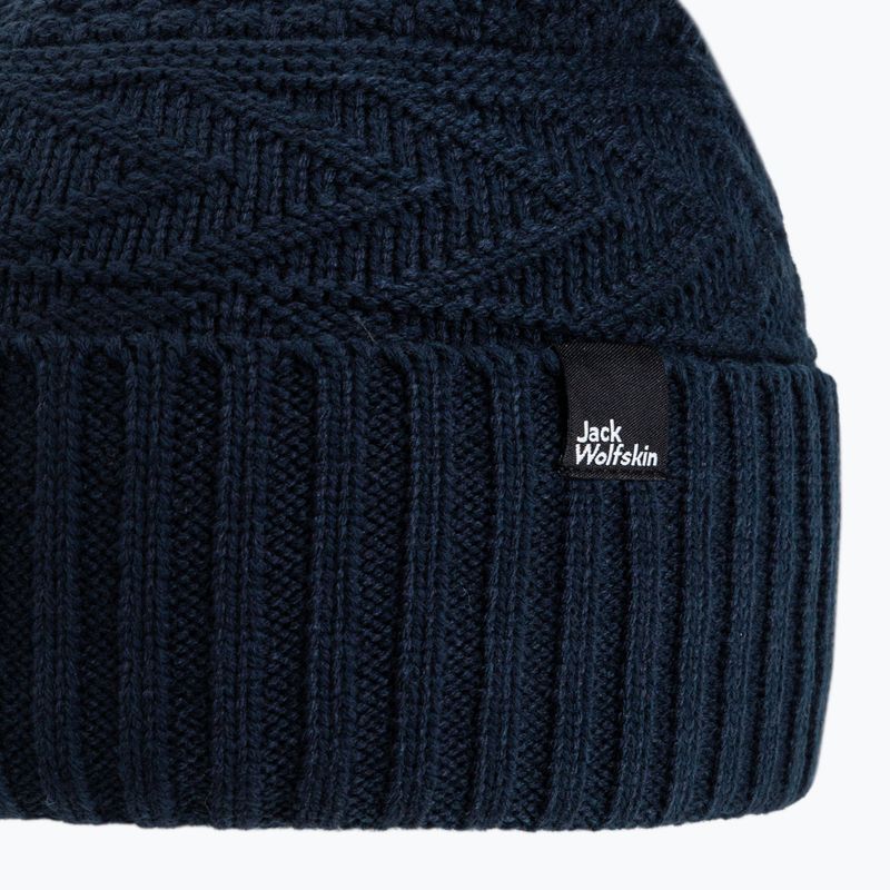 Шапка зимова жіноча Jack Wolfskin Lorelei Beanie синя 1910901 3