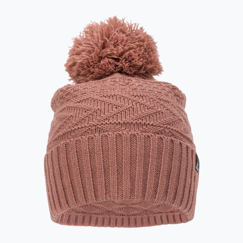 Шапка зимова жіноча Jack Wolfskin Lorelei Beanie рожева 1910901 2