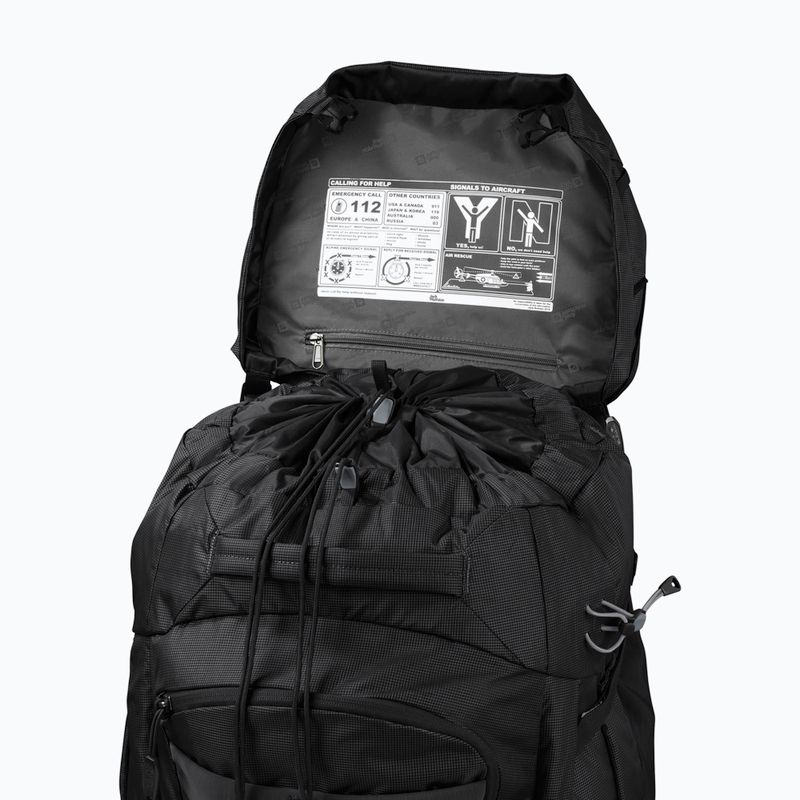Рюкзак трекінговий чоловічий Jack Wolfskin Denali 65+10 л black 6