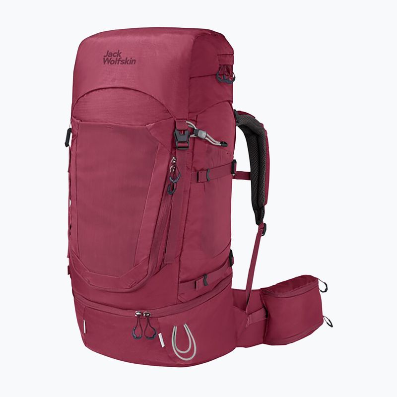 Рюкзак трекінговий жіночий Jack Wolfskin Highland Trail 50+5 бордовий 2010111