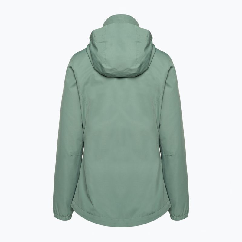 Куртка дощовик жіноча Jack Wolfskin Stormy Point 2L зелена 1111202 7