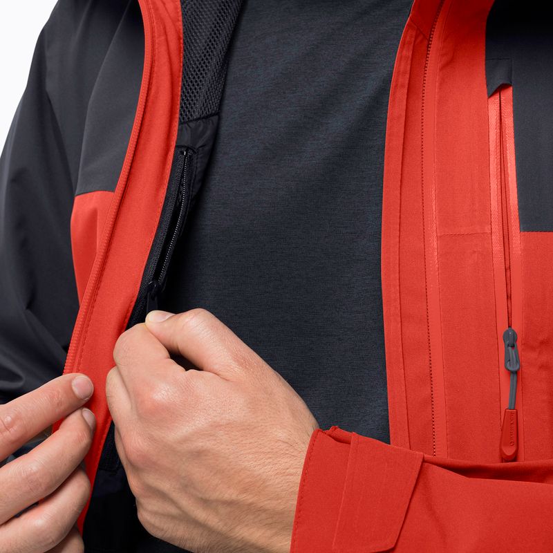 Куртка дощовик чоловіча Jack Wolfskin Go Hike червона 1114051 4
