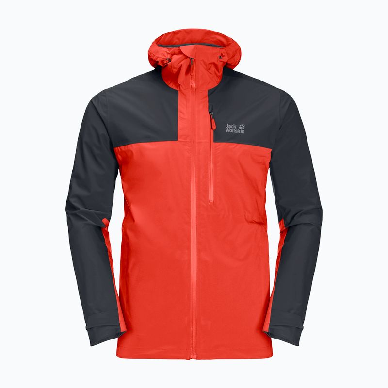Куртка дощовик чоловіча Jack Wolfskin Go Hike червона 1114051 7