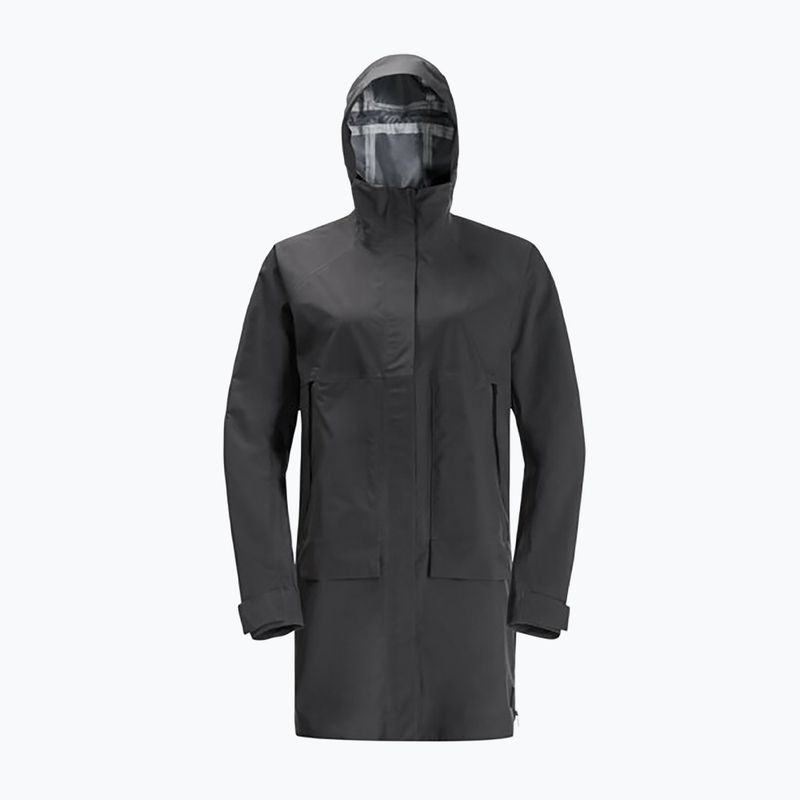 Куртка дощовик жіноча Jack Wolfskin Goldgewann Parka чорна 1115731_6350_002 7