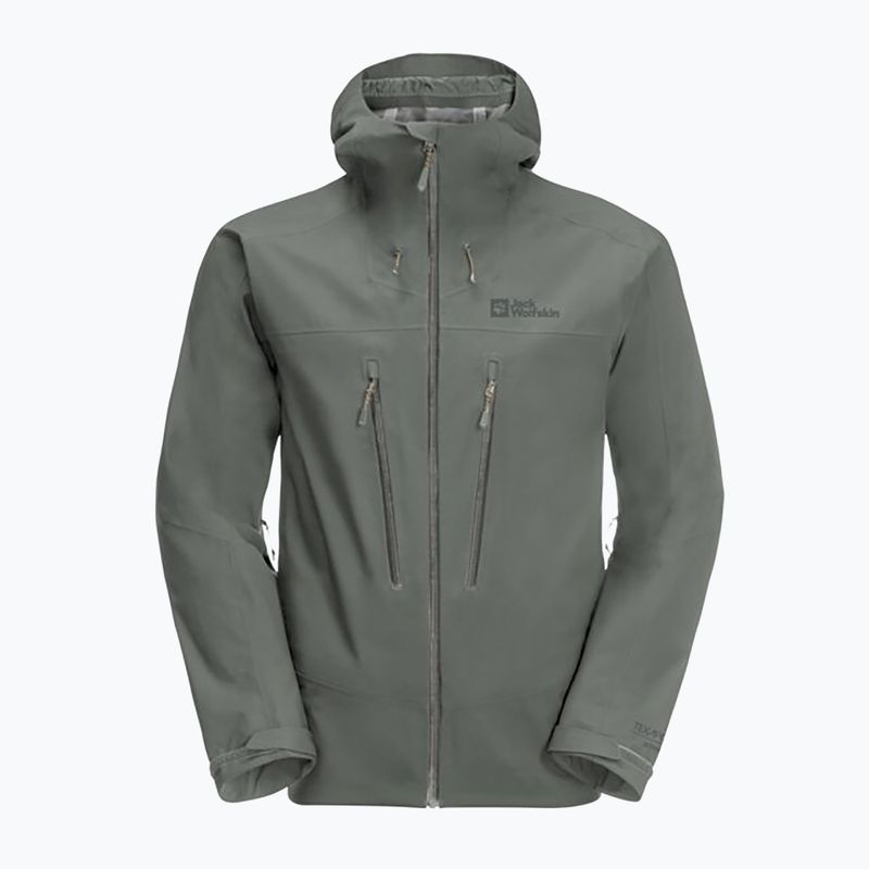 Куртка дощовик чоловіча Jack Wolfskin Kammweg 3L Jkt M зелена 1115831 11