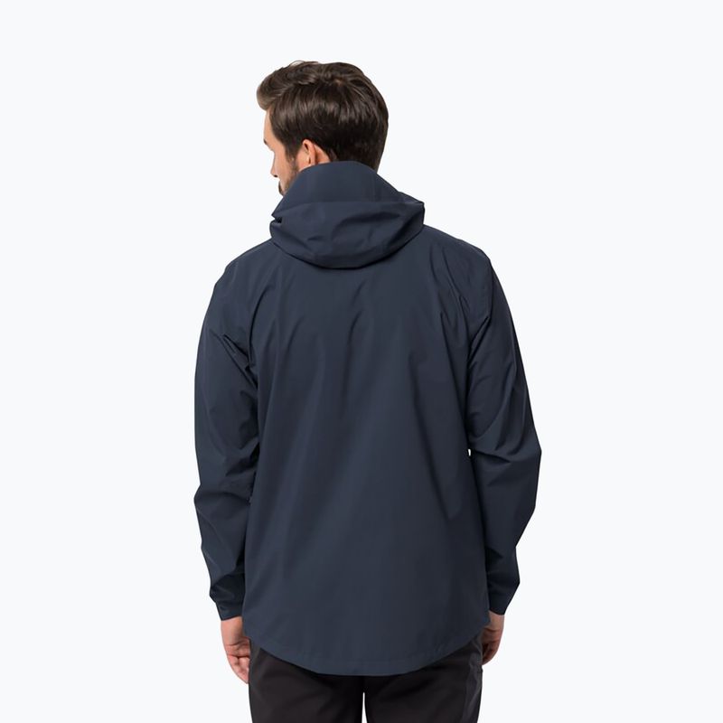Куртка дощовик чоловіча Jack Wolfskin Elsberg 2.5L блакитна 1115881_1010_002 2