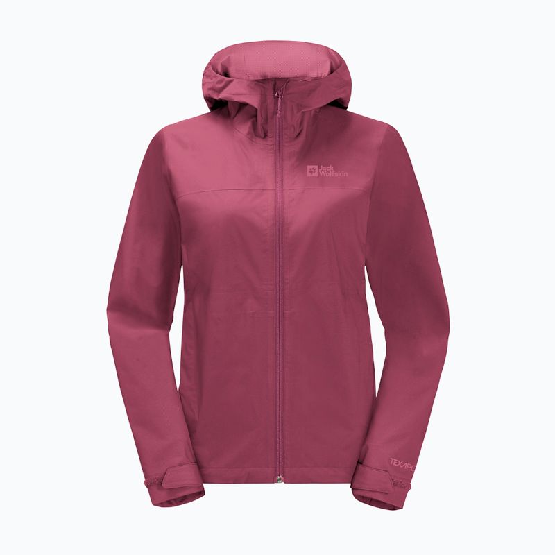 Куртка дощовик жіноча Jack Wolfskin Elsberg 2.5L червона 1115951_2198_005 6