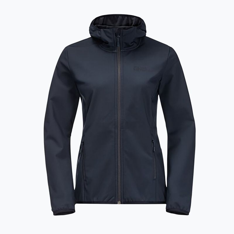 Куртка софтшел жіноча Jack Wolfskin Bornberg Hoody синя 1307691 7