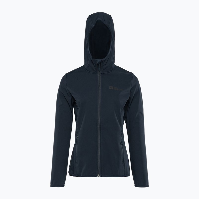 Куртка софтшел жіноча Jack Wolfskin Bornberg Hoody синя 1307691 4