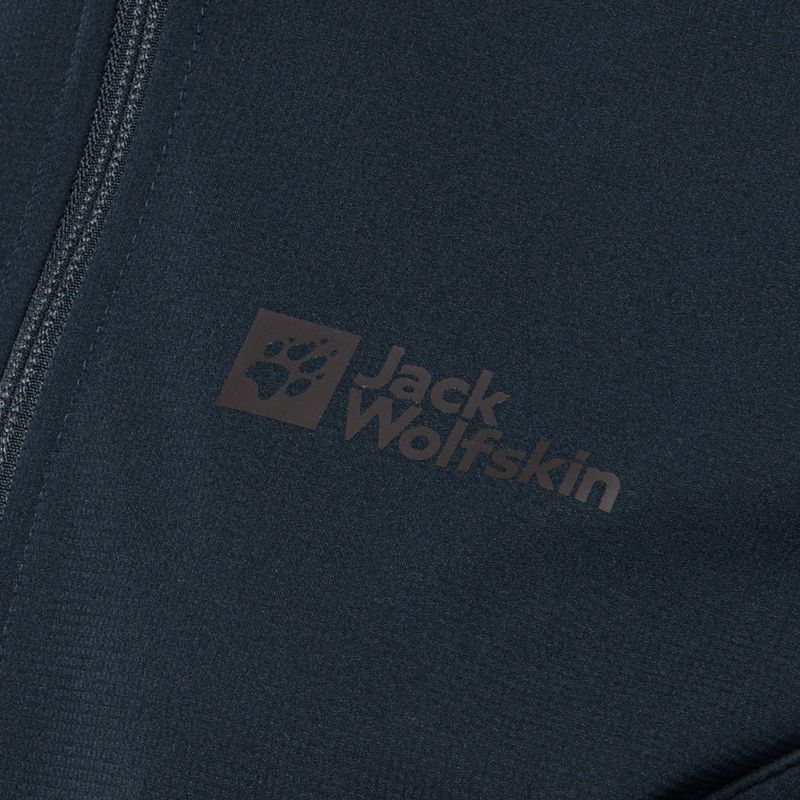 Куртка софтшел жіноча Jack Wolfskin Bornberg Hoody синя 1307691 6