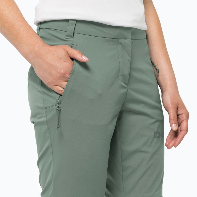Штани софтшел жіночі Jack Wolfskin Glastal Zip Off зелені 1508151_4151_042 3