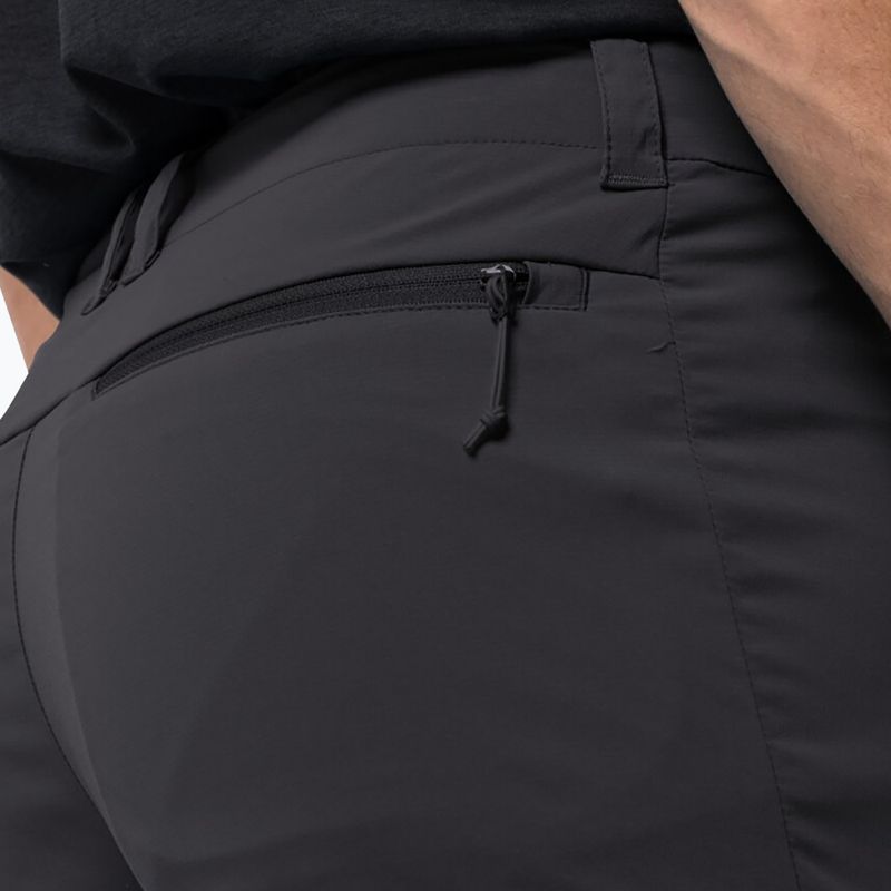 Штани софтшел чоловічі Jack Wolfskin Glastal чорні 1508221 4