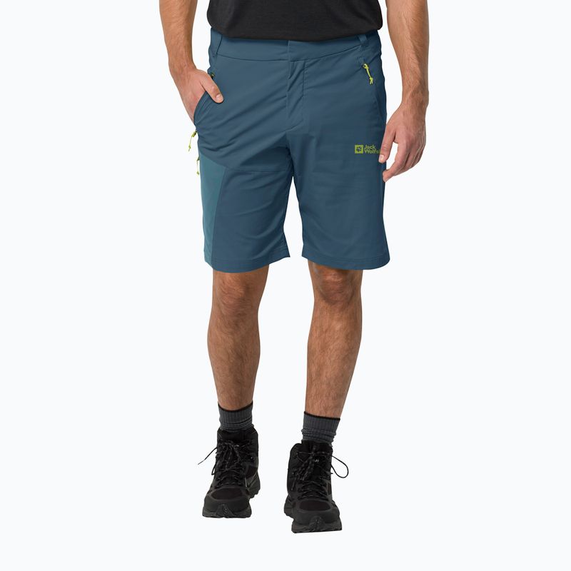 Шорти трекінгові чоловічі Jack Wolfskin Glastal сині 1508231