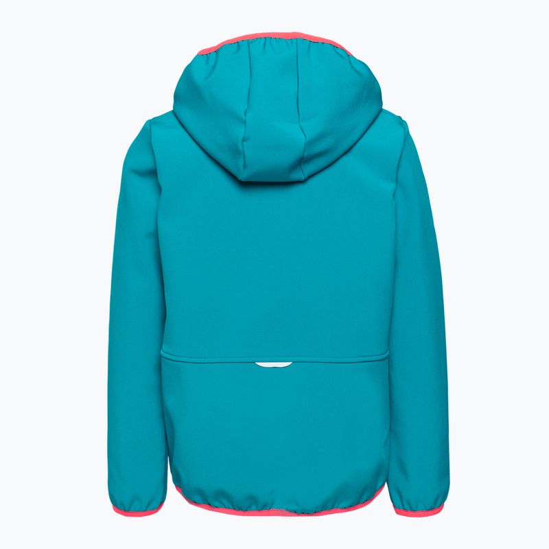 Куртка софтшел дитяча Jack Wolfskin Fourwinds Jacket Kids блакитна 1608011 2