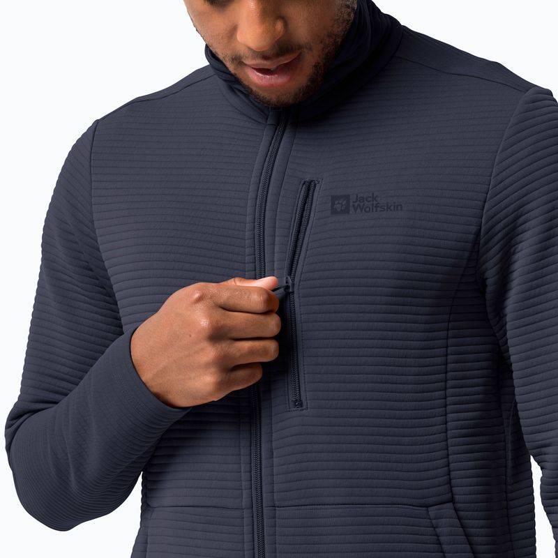 Кофта трекінгова чоловіча Jack Wolfskin Modesto синя 1706483 3