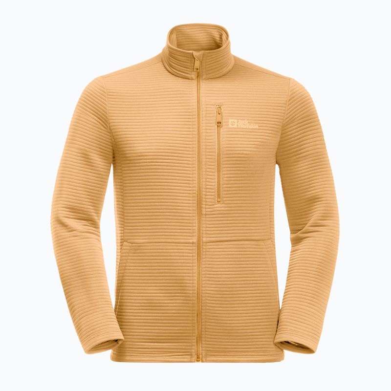 Кофта трекінгова чоловіча Jack Wolfskin Modesto жовта 1706483 4