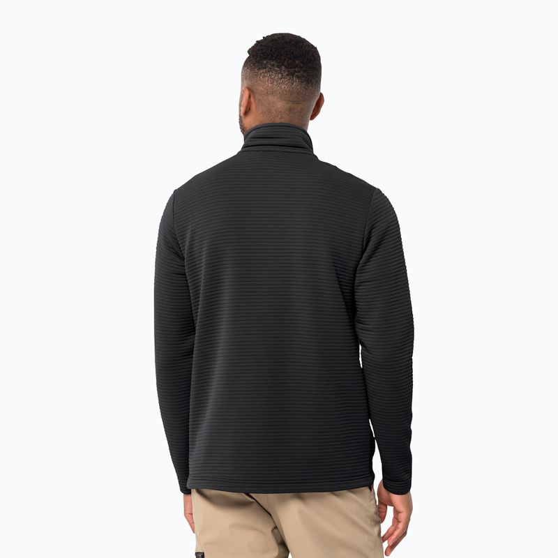 Кофта трекінгова чоловіча Jack Wolfskin Modesto чорна 1706483 2