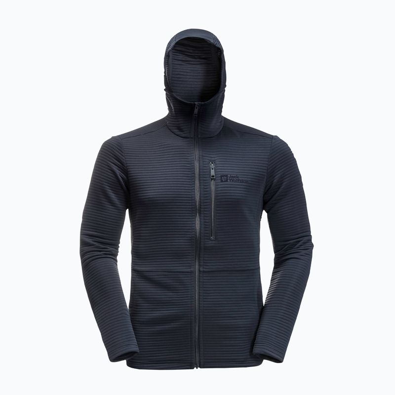 Кофта трекінгова чоловіча Jack Wolfskin Modesto Hooded синя 1706493 6