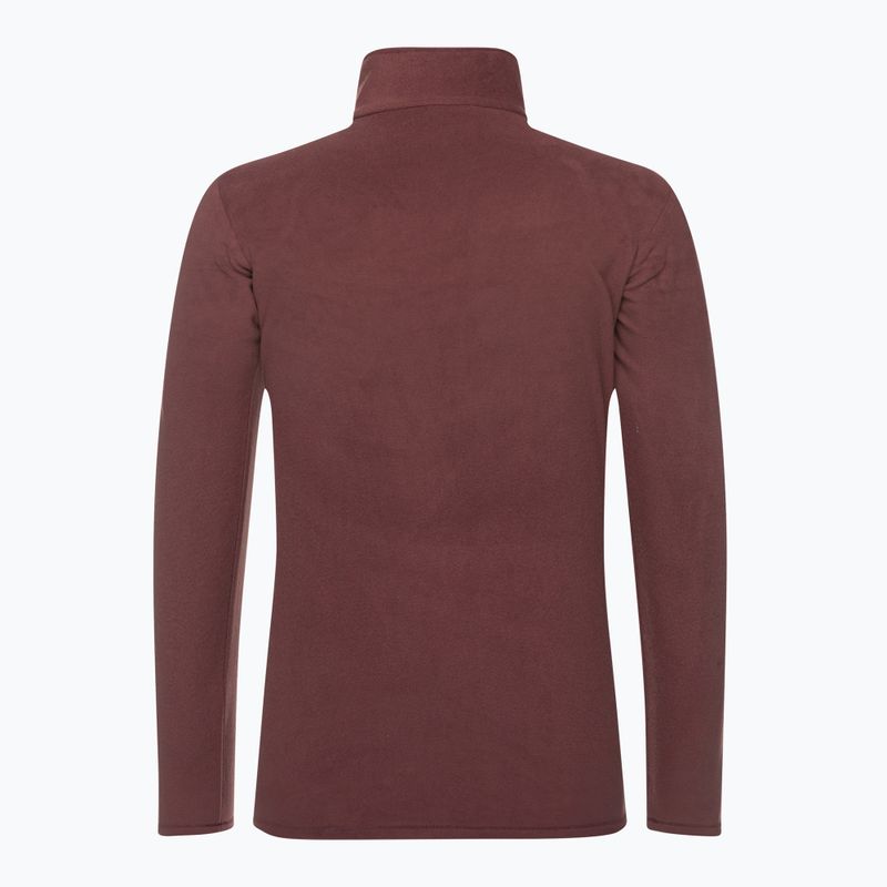 Кофта трекінгова чоловіча Jack Wolfskin Taunus HZ бордова 1709522 5
