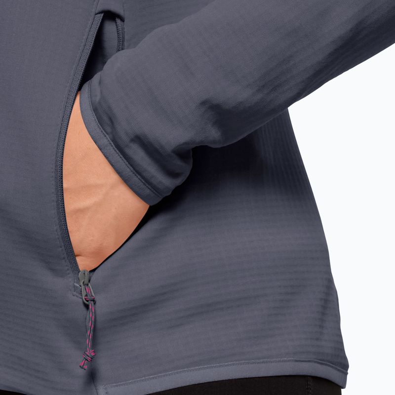 Кофта трекінгова жіноча Jack Wolfskin Peak Grid Fleece сіра 1710351 3