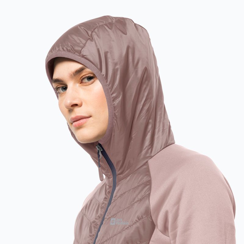 Куртка гібридна жіноча Jack Wolfskin Routeburn Pro Hybrid рожева 1710861 4