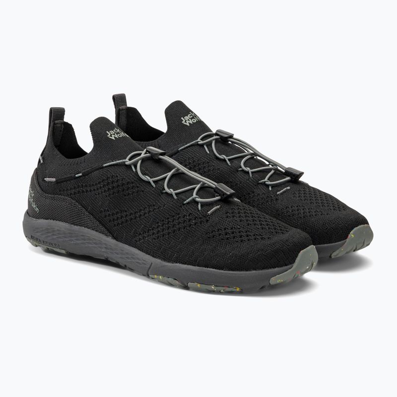 Взуття туристичне чоловіче Jack Wolfskin Spirit Knit Low чорне 4056621_6350_065 4