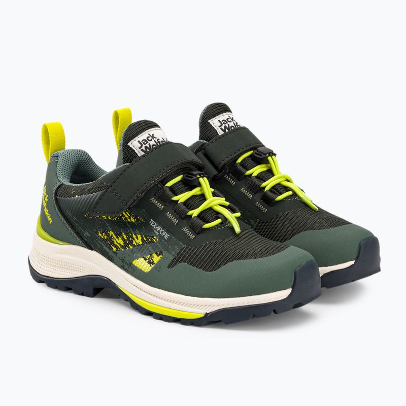 Взуття туристичне дитяче Jack Wolfskin Vili Hiker Texapore Low зелене 4056831_4136_350 4
