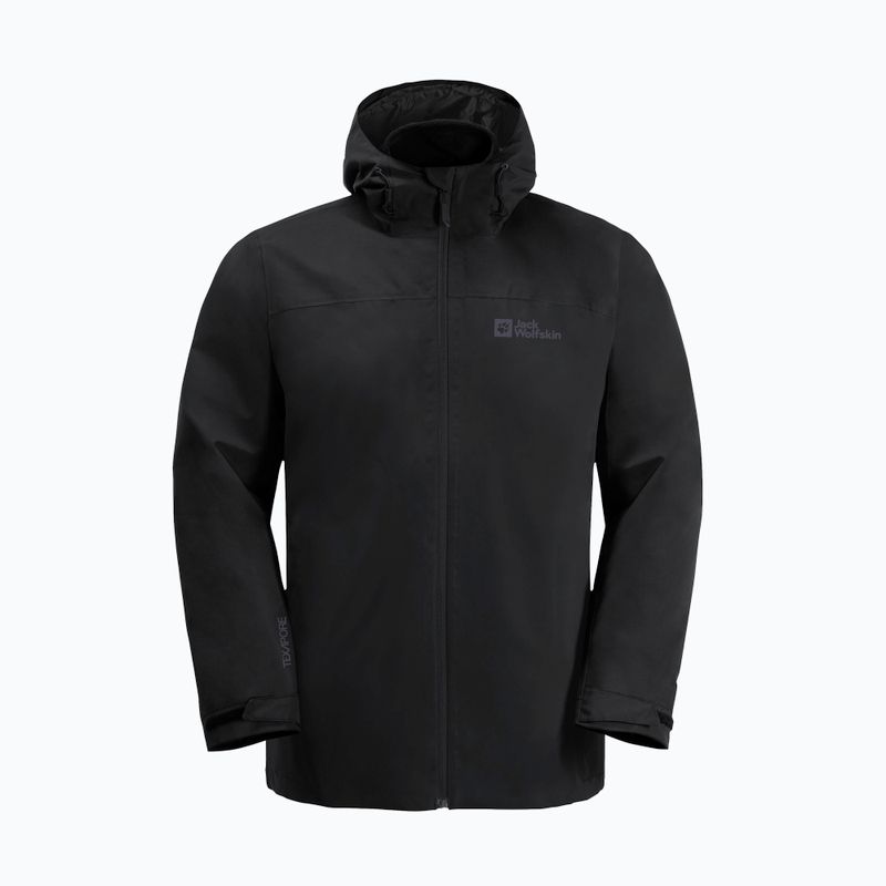 Куртка 3в1 чоловіча Jack Wolfskin Taubenberg 3In1 black 6001 7