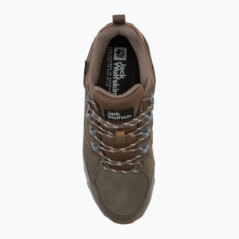 Черевики трекінгові чоловічі Jack Wolfskin Refugio Texapore Low cold coffee 5