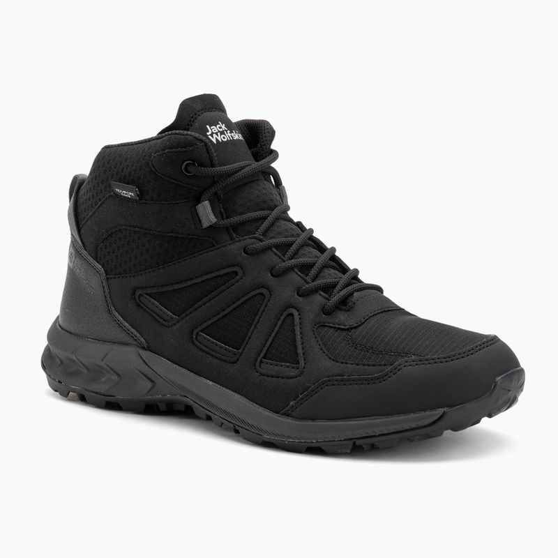 Черевики трекінгові чоловічі Jack Wolfskin Woodland 2 Texapore Mid black