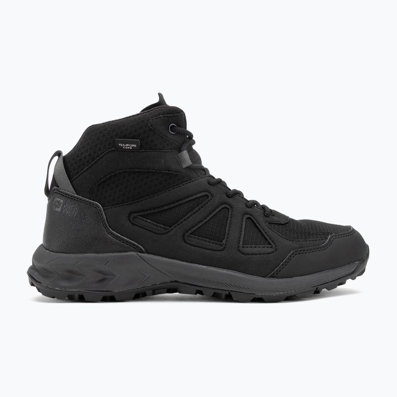 Черевики трекінгові чоловічі Jack Wolfskin Woodland 2 Texapore Mid black 2